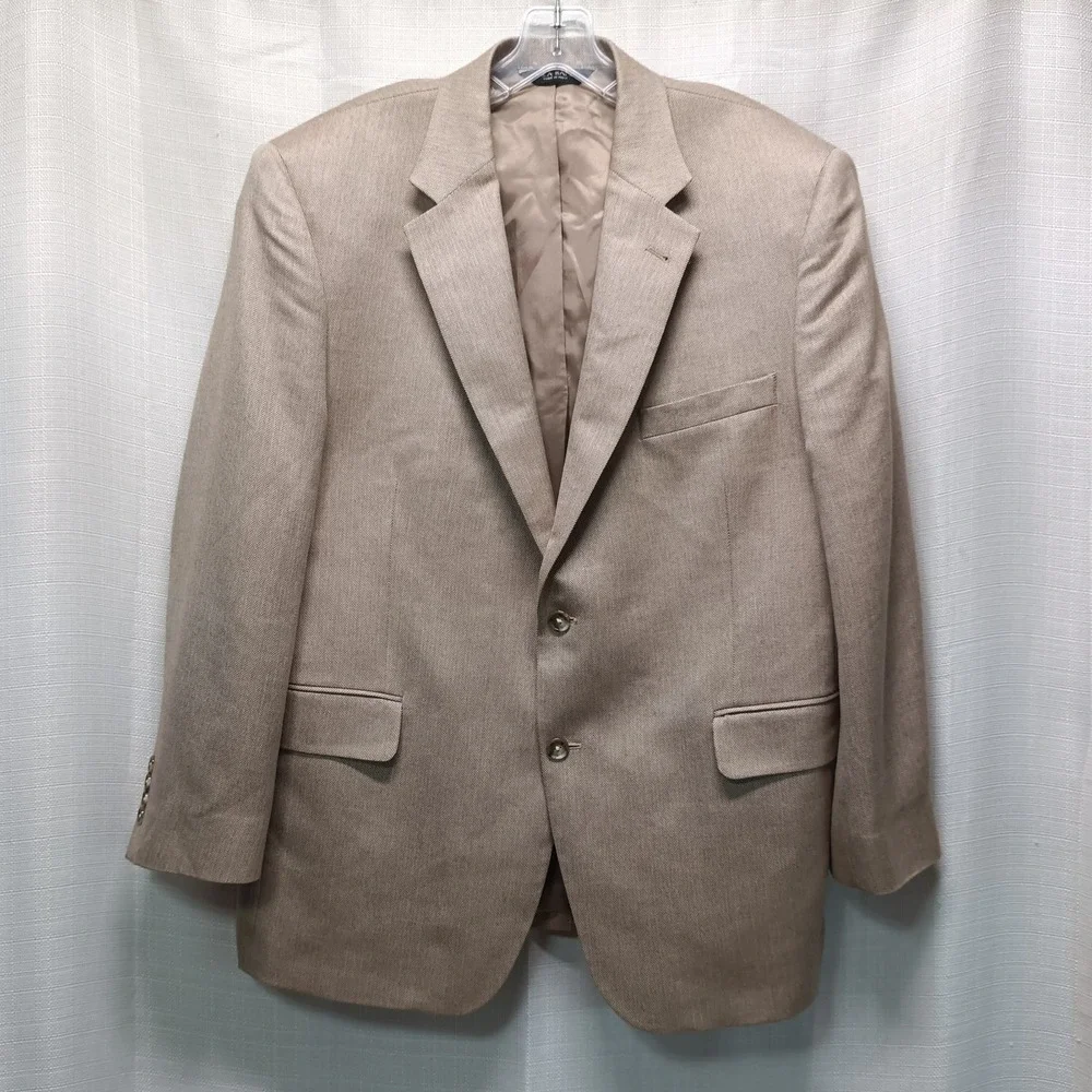 Jos A Bank Men's 44S Silk Camelhair Blend Blazer Suit Jacket Sport Coat 2 Button